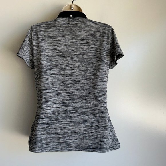 PUMA GOLF Women's Black White Print Polo Shirt Size Small ~ EUC - Picture 3 of 7